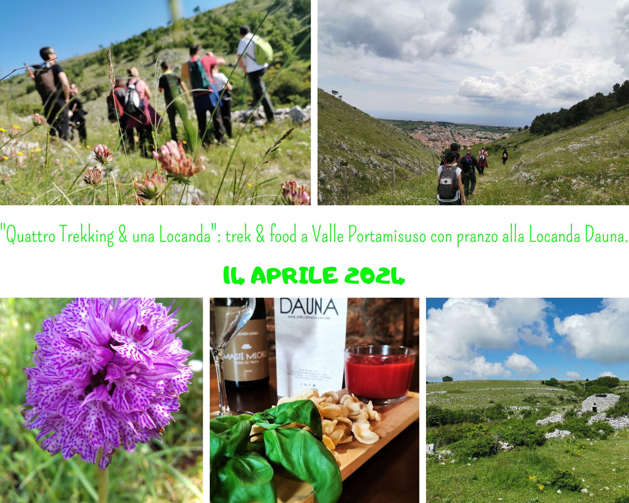 Terzo trekking stagionale (primaverile) della serie “Quattro Trekking & una Locanda”: trek & food a Valle Portamisuso con pranzo alla Locanda Dauna.